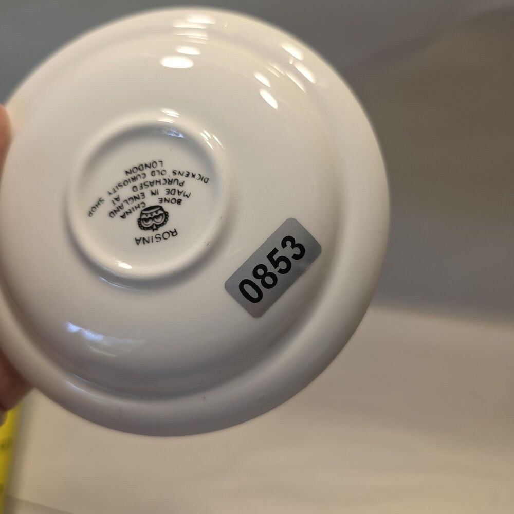 Vintage Bone China Saucer Purchased At Dickens Old Curiosity Shop London - Picture 6 of 6